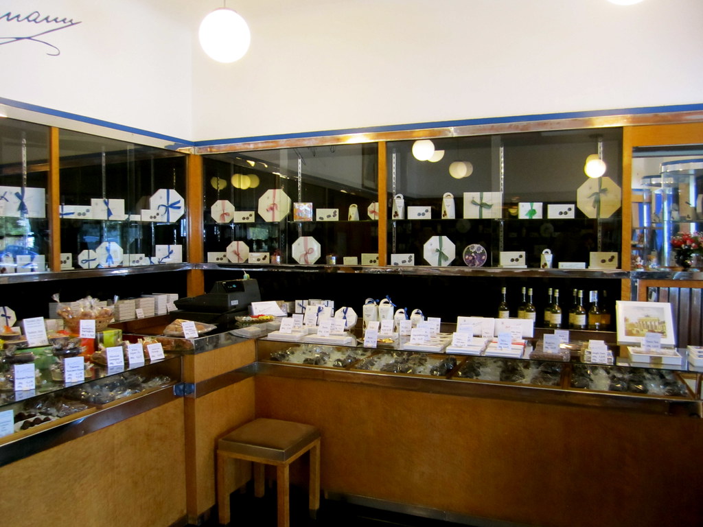 Authentic artisan retail gallery display with curated products